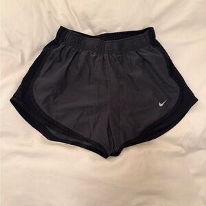 Nike Women's Black and Gray Dry Fit Shorts
